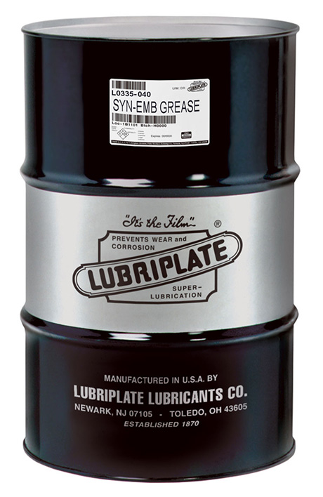 LUBRIPLATE SYN EMB, L0335-040, SYNTHETIC LITHIUM BASE TYPE GREASE (420LB/DRUM)